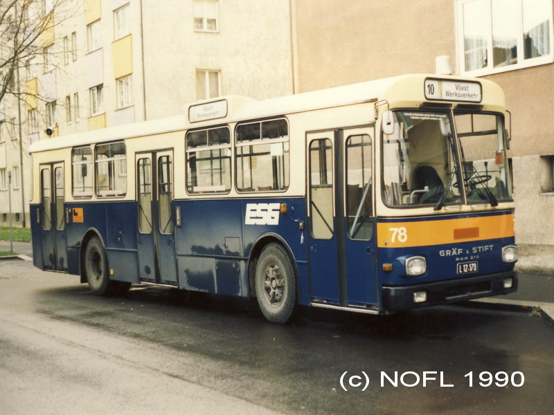 A 78 Simonystraße Linie 10 Vöest Werksverkehr 20-11-1990.jpg